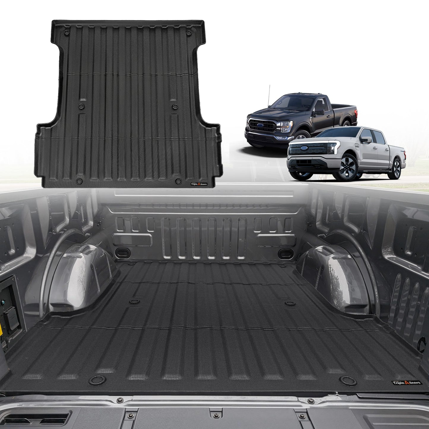 Truck Bed Mat for Ford F150 2015-2025 and Lightning 2022-2025 (5.5FT / 6.5FT) Not suitable for trucks with a storage box on the side of the bed.