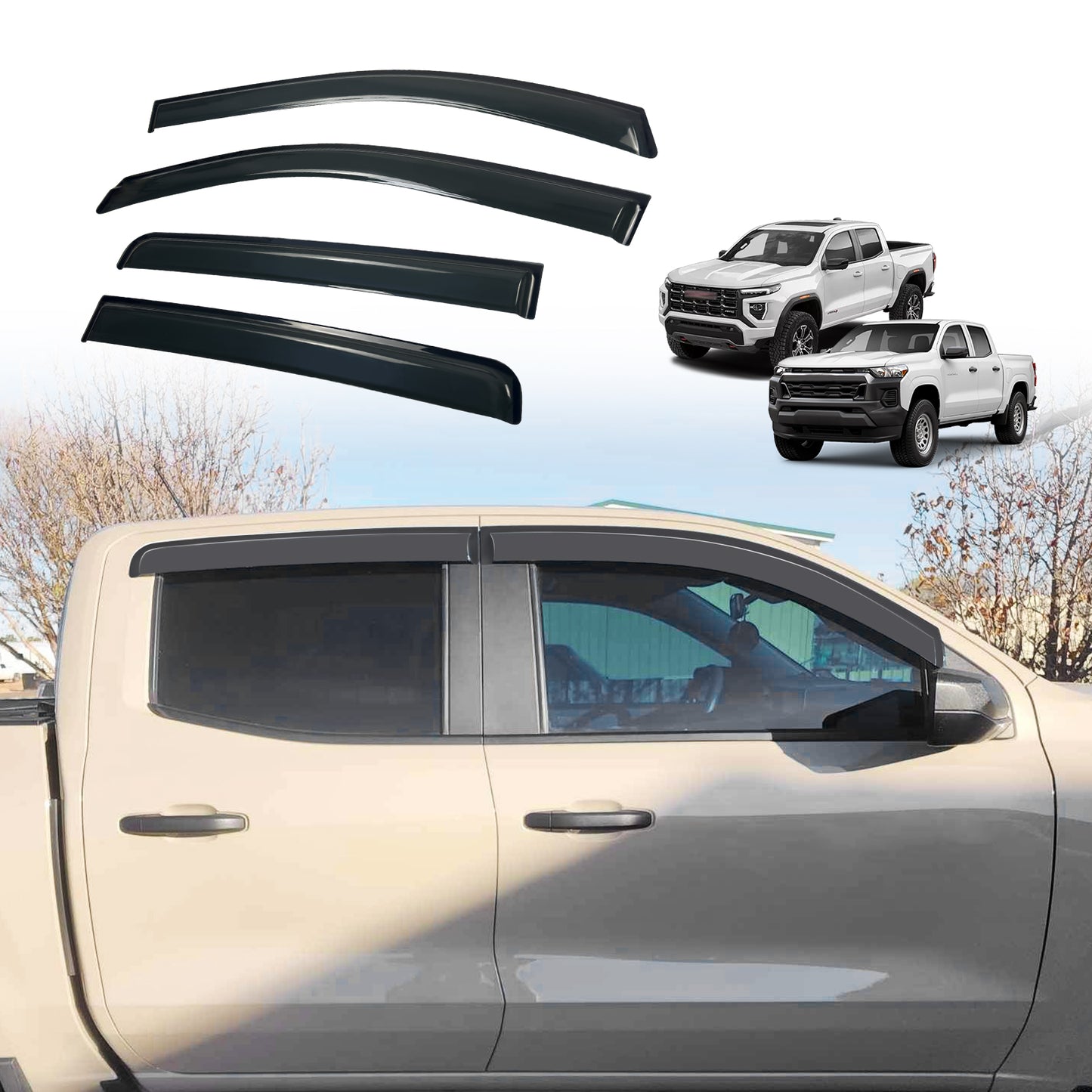 Rain Guards for 2023-2024 Colorado and Canyon 4PCS