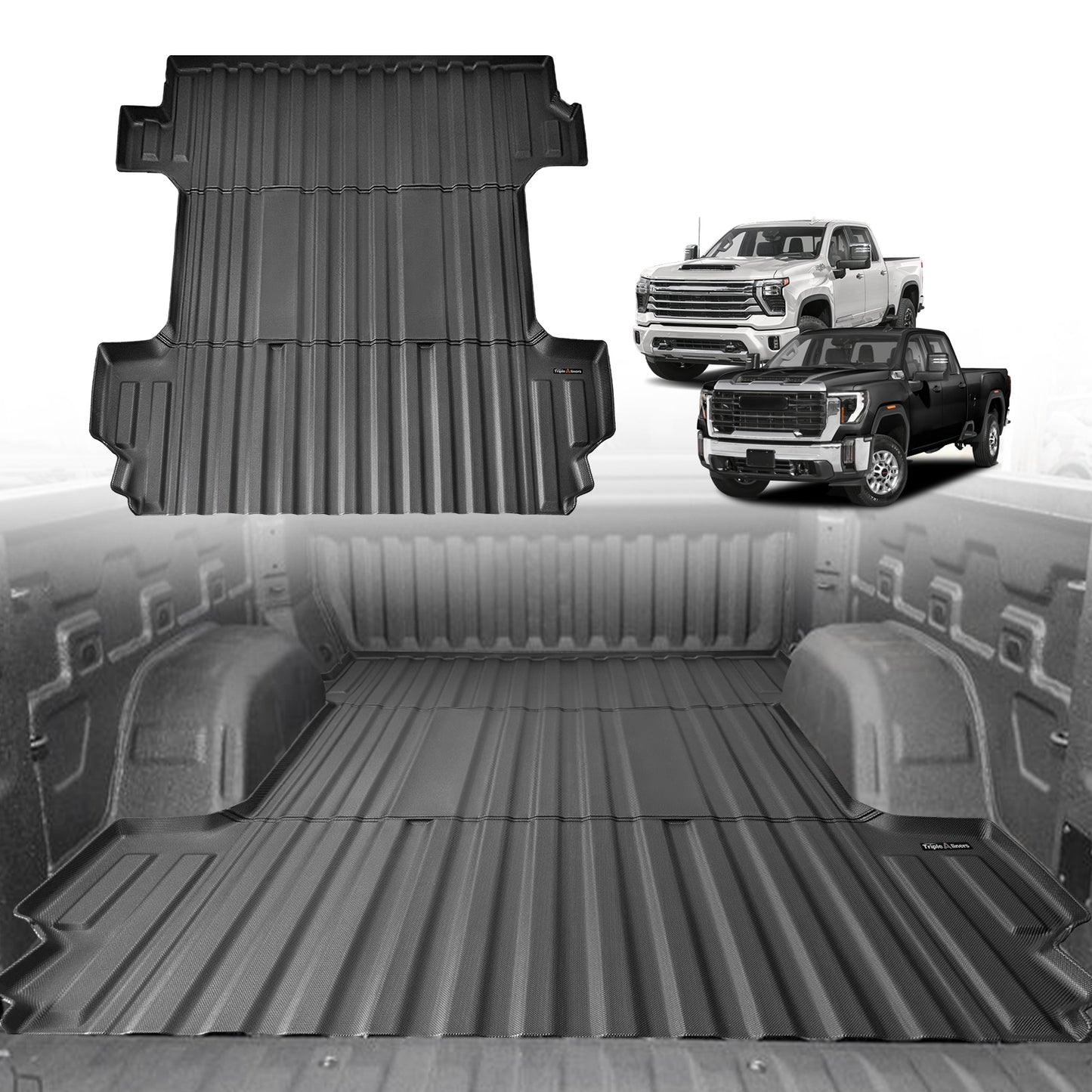 Truck Bed Mat for 2020-2025 Chevy Silverado/GMC Sierra 2500 3500HD 6.8FT Bed