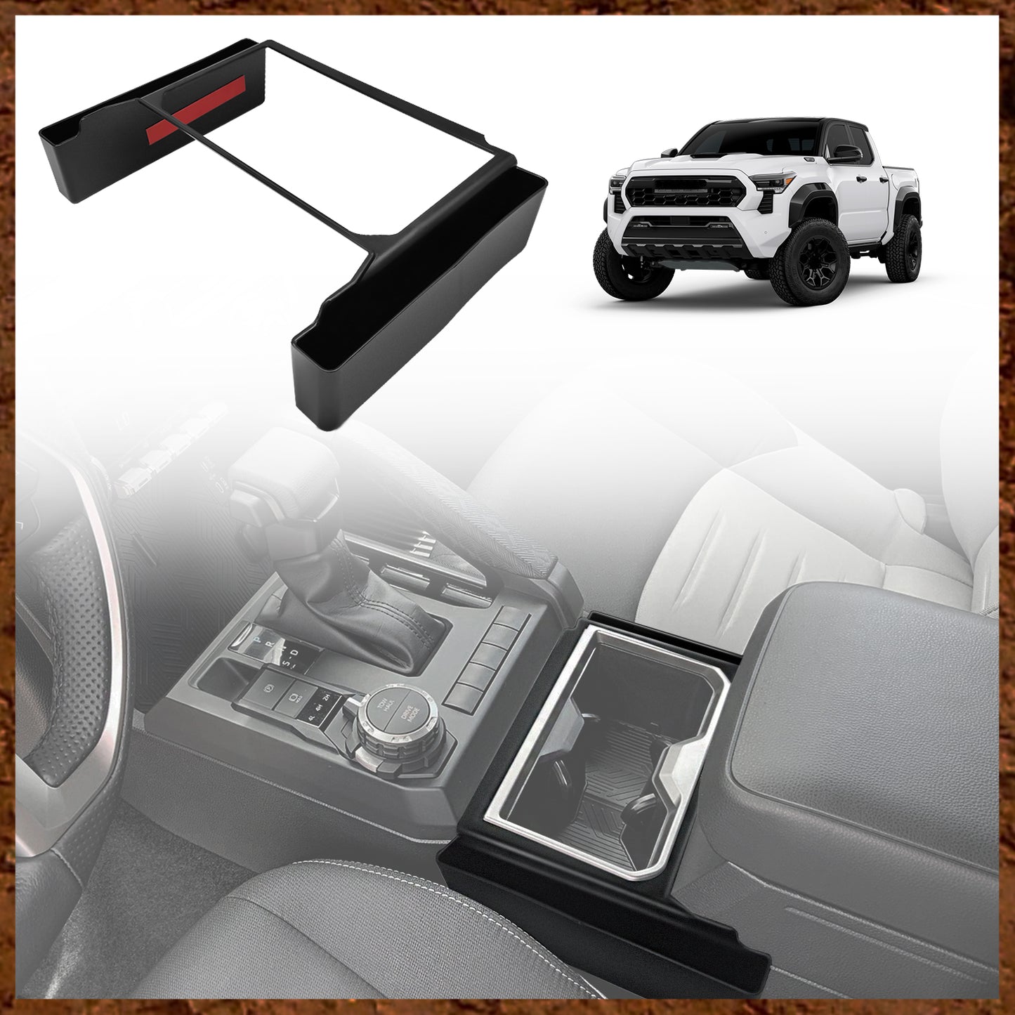 Center Console Organizer for 2024 Toyota Tacoma