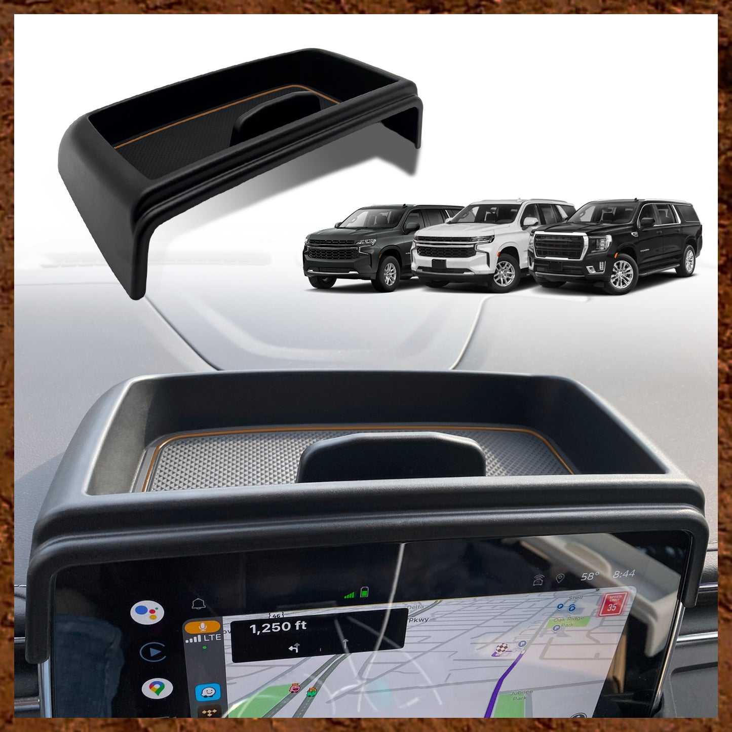 Dashboard Storage Tray for 2021-2023 GMC Yukon/Chevy Tahoe Suburban