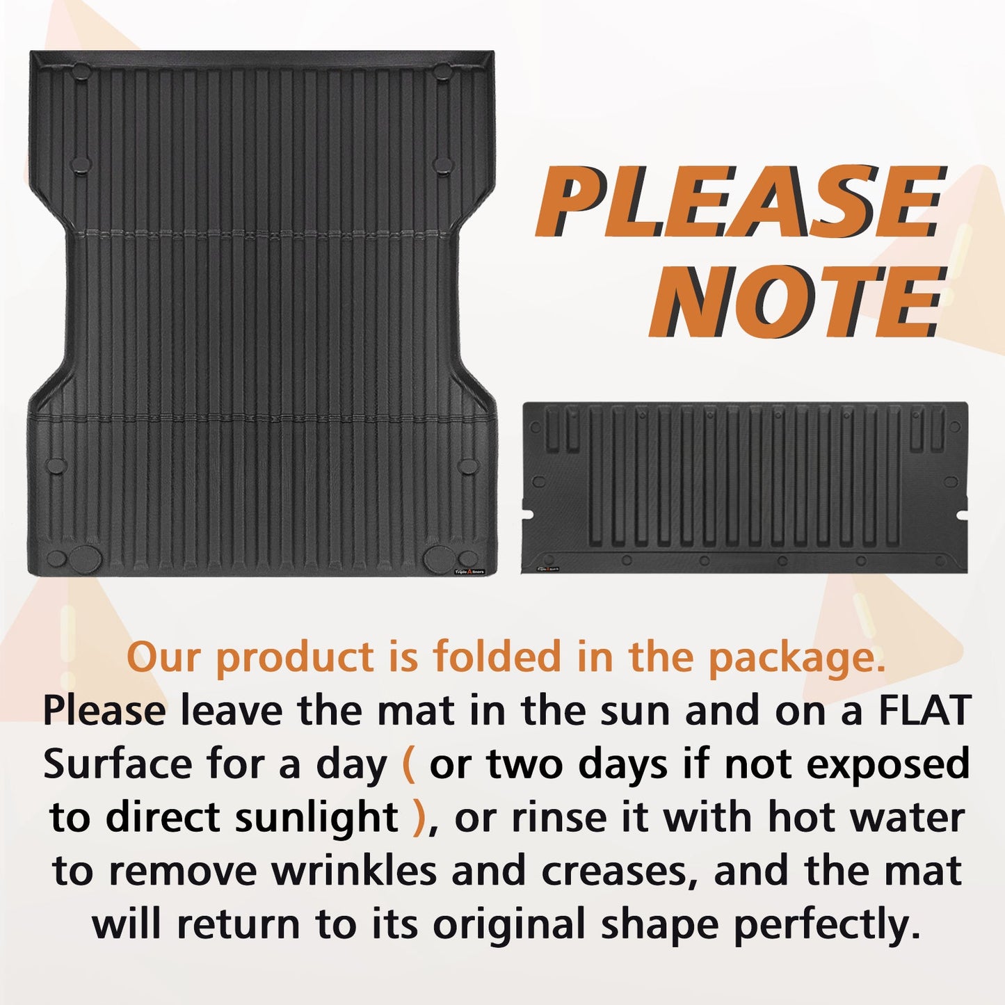 TripleAliners Truck Bed Mat & Tailgate Mat Compatible with 2024 2025 Toyota Tacoma 6FT Bed Mat Tailgate Protector 2PCS Set All-Weather TPE Truck Bed Liner Pickup Truck Accessories(6FT Bed Mat+Tailgate Mat: WON'T FIT POWER TAILGATE!))