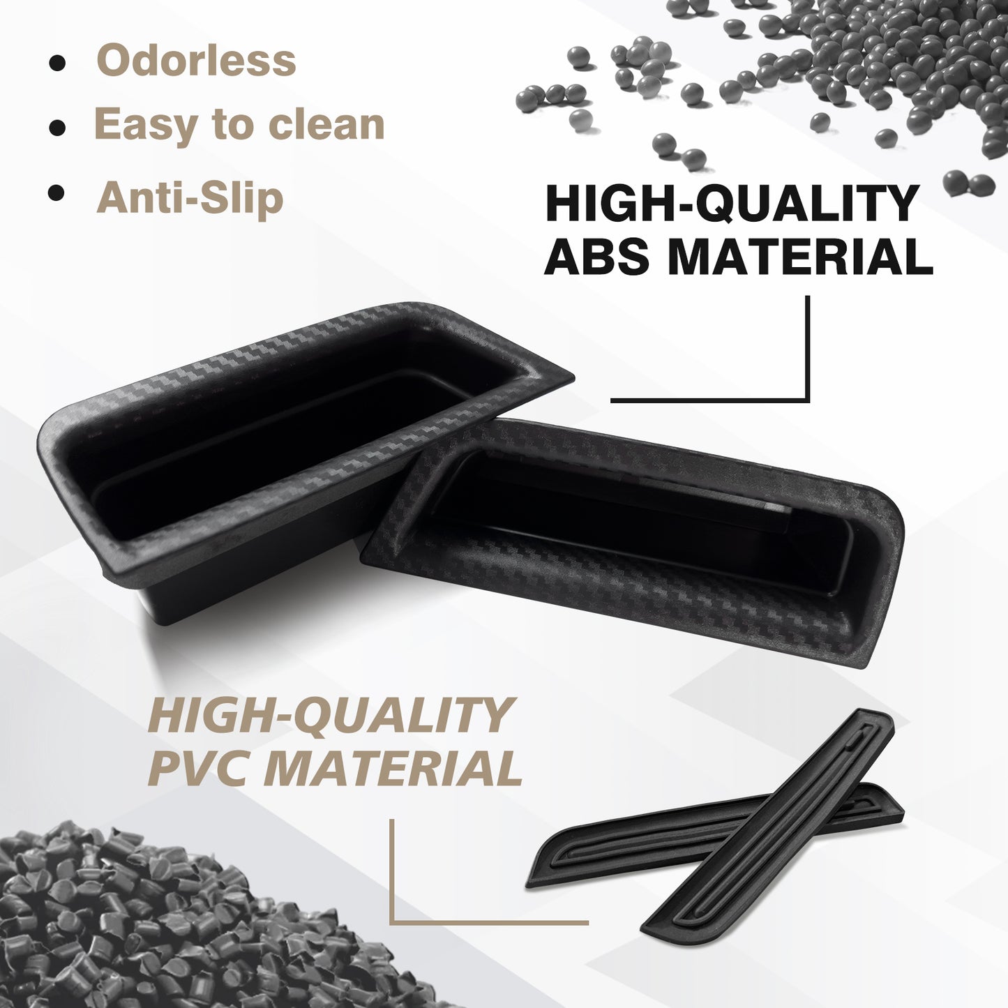 Door Handle Storage Box 2PCS for Ford Mustang 2024
