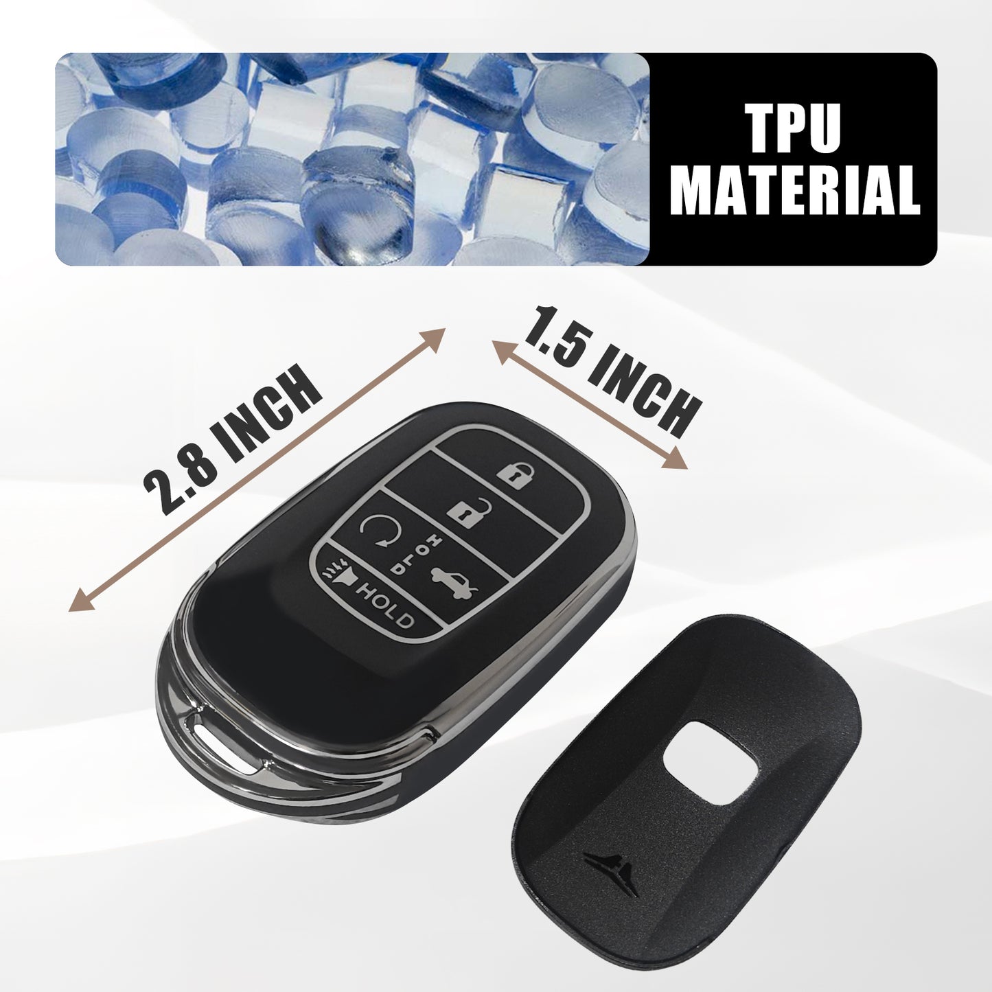 5-Button Key Fob Cover for CRV Pilot Accord HR-V 2023 2024