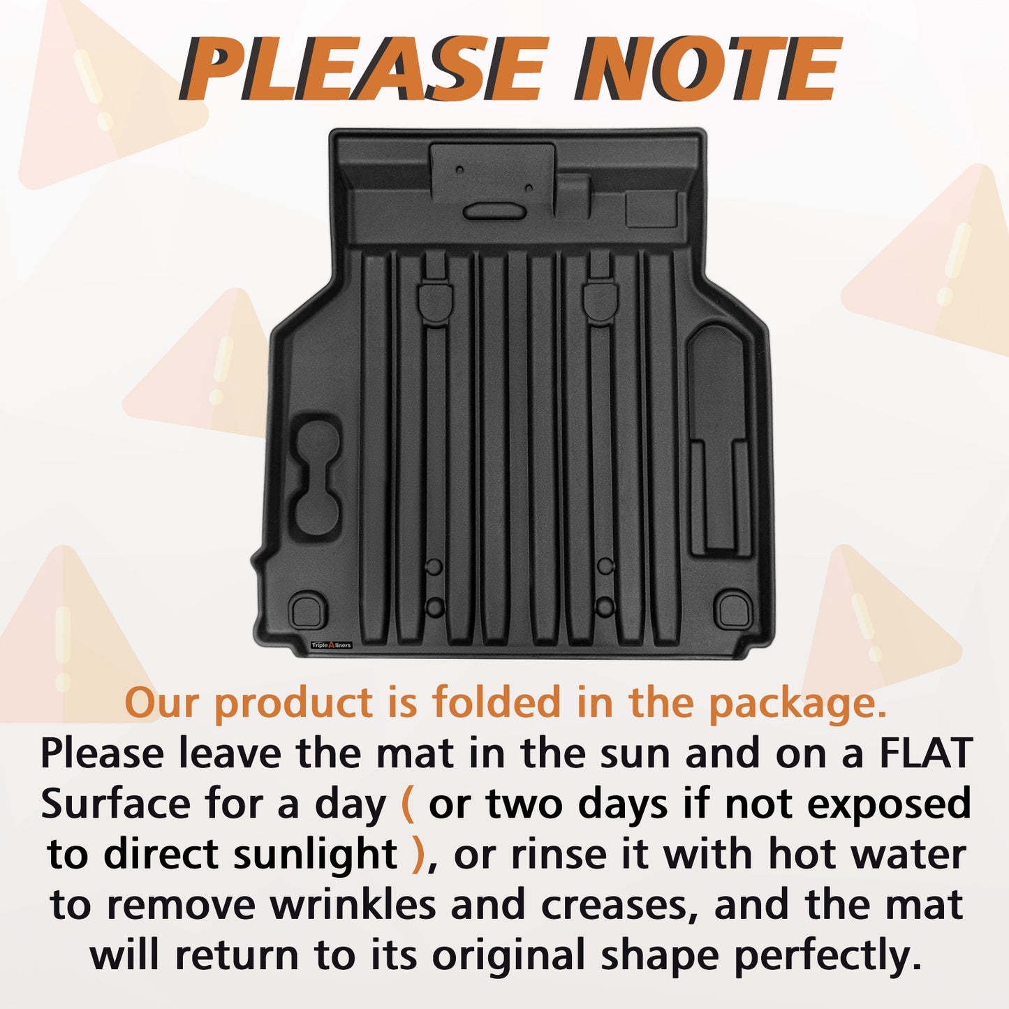 TripleAliners Frunk Mat Compatible with 2024-2025 Chevrolet Silverado EV Accessories All Weather TPE Frunk Mats Frunk Liner 3D Custom Fit (Frunk Mat)