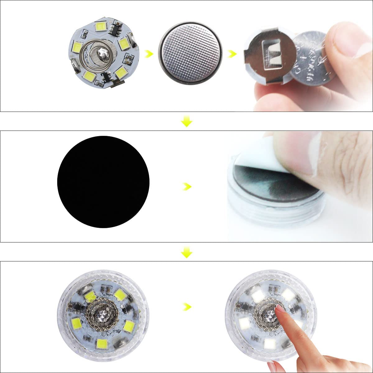 Interior Adhesive LED light 5 pcs