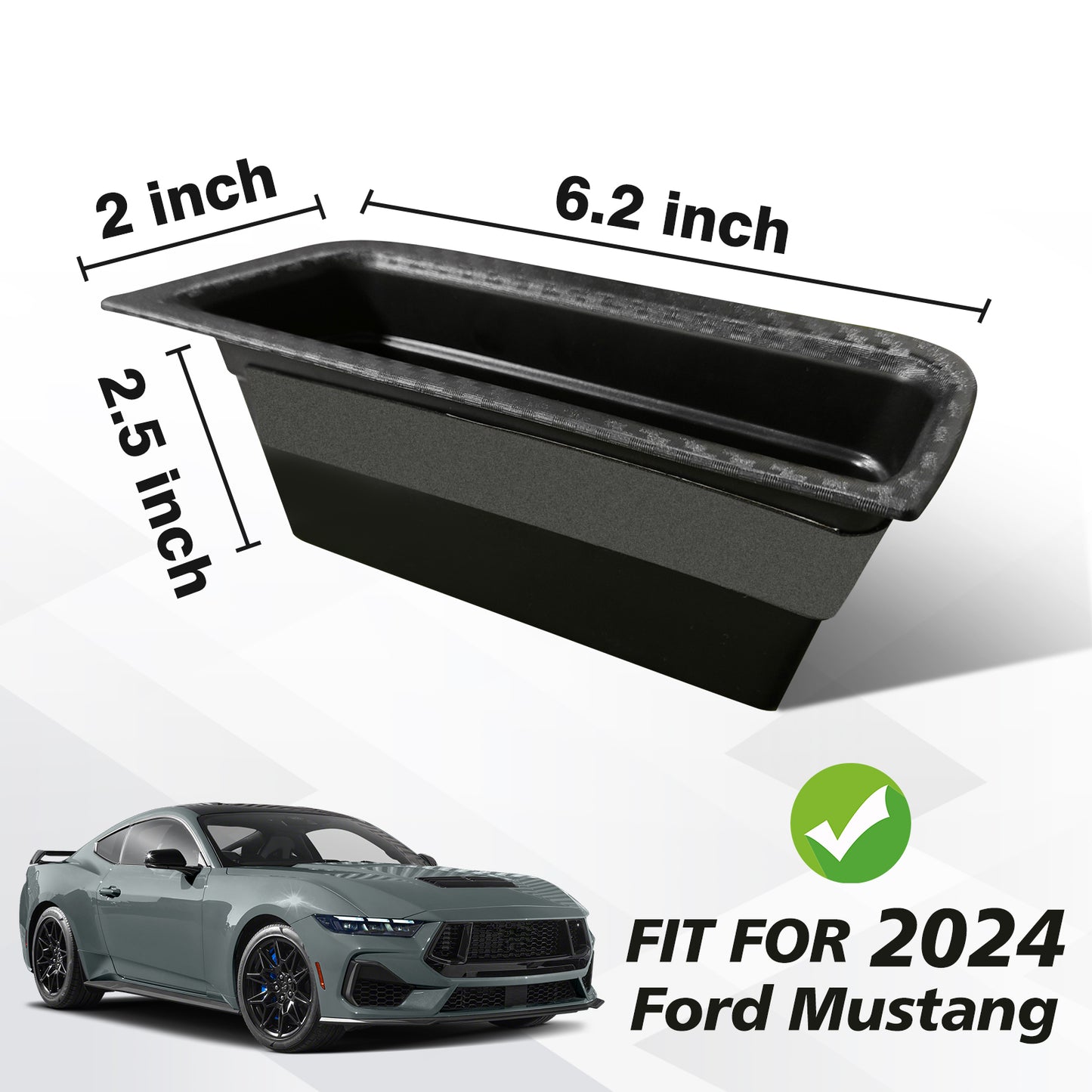Door Handle Storage Box 2PCS for Ford Mustang 2024