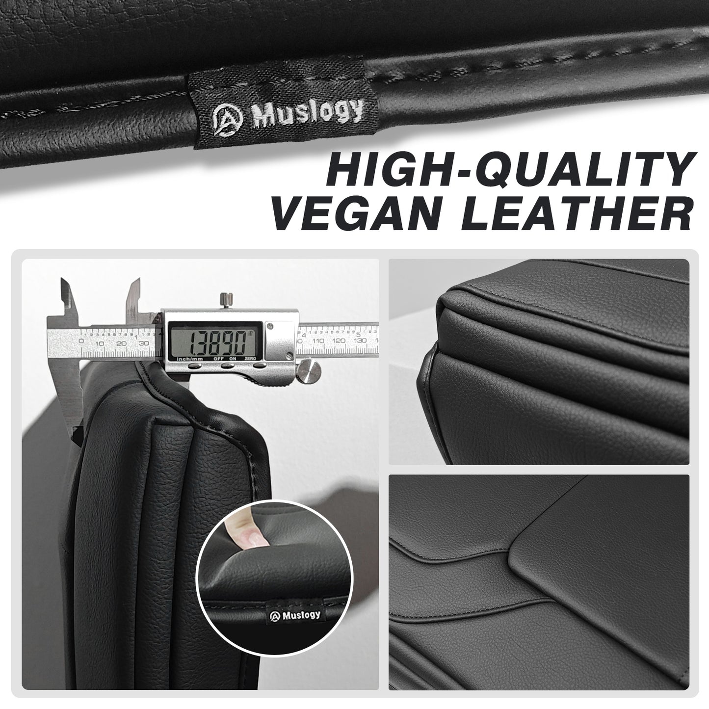 Center Console Armrest Cover Compatible with Dodge Ram1500 2500 3500 2019-2025 Comfort Armrest Pad Arm Rest Cushion Vegan Leather Protector 1-Inch Extra Thick(Bucket Seat ONLY, NO FOR LIMITED)