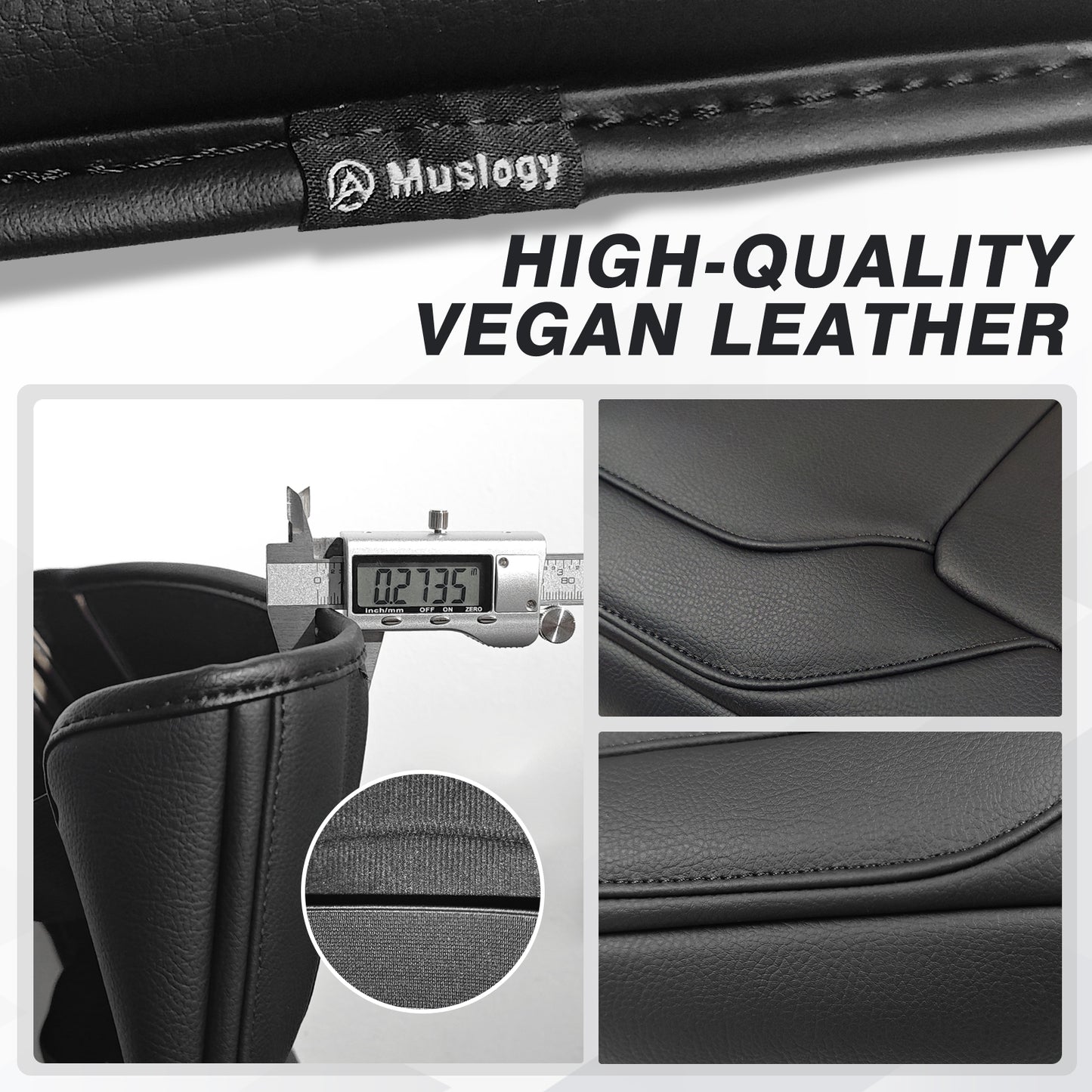 Center Console Armrest Cover Compatible with Dodge Ram1500 2500 3500 2019-2025 Comfort Armrest Pad Arm Rest Cushion Vegan Leather Protector Regular Thick(Bucket Seat ONLY, NO Limited)