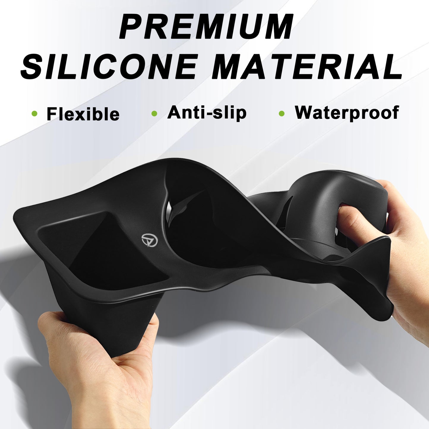 Center Console Cup Holder Inserts Compatible with 2022-2025 Ford Maverick Accessories Middle Console Drink Holder Silicone Black Organizer Non-Slip Drink Stopper