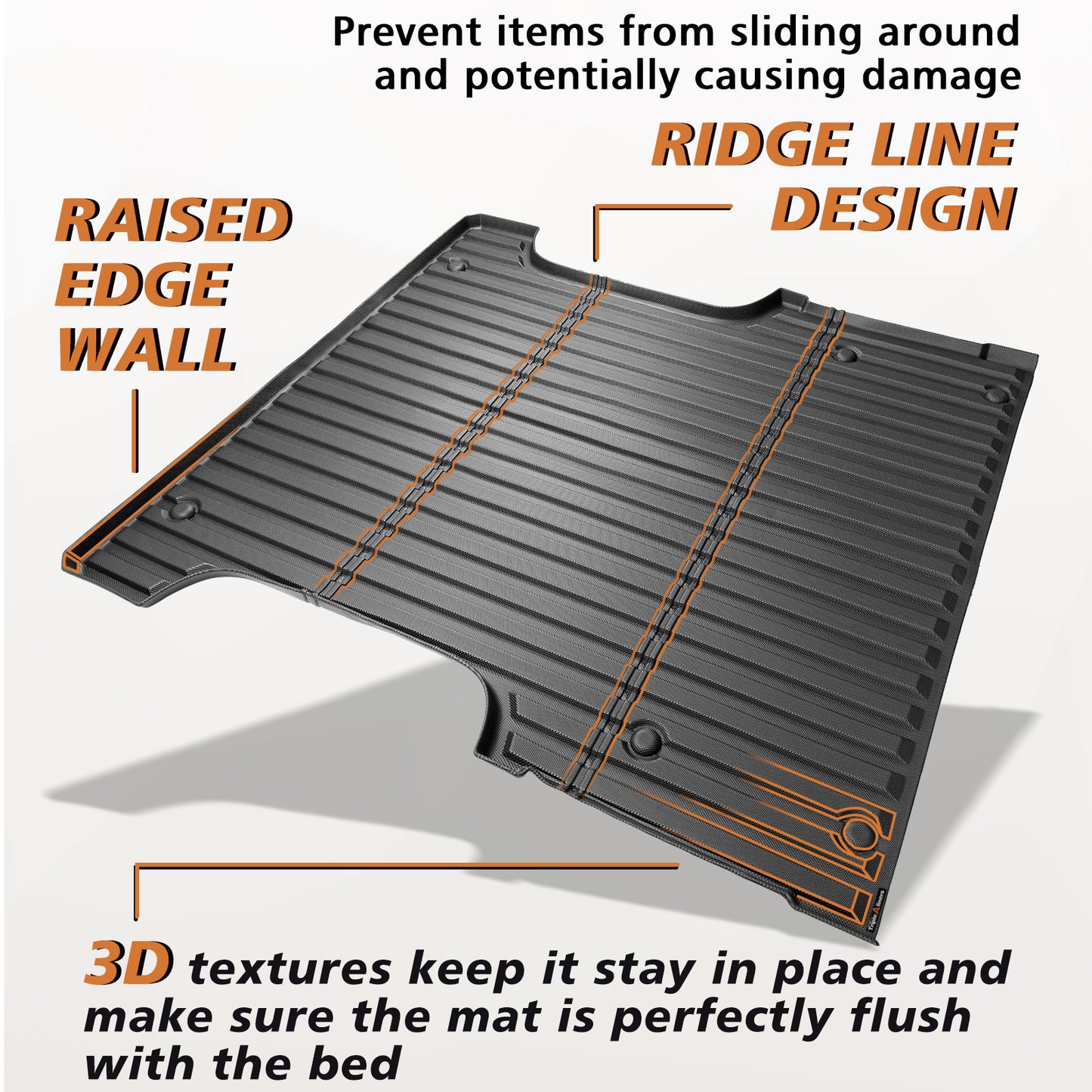 Truck Bed Mat for Toyota Tundra 2022-2025 CrewMax 5.5FT Bed