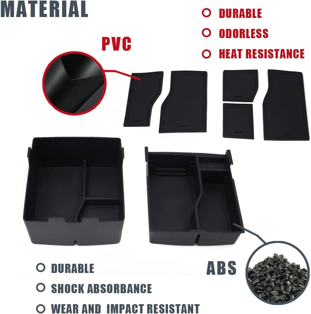 Center Console Storage Tray with PVC Insert Mats for 2022-2023 Maverick