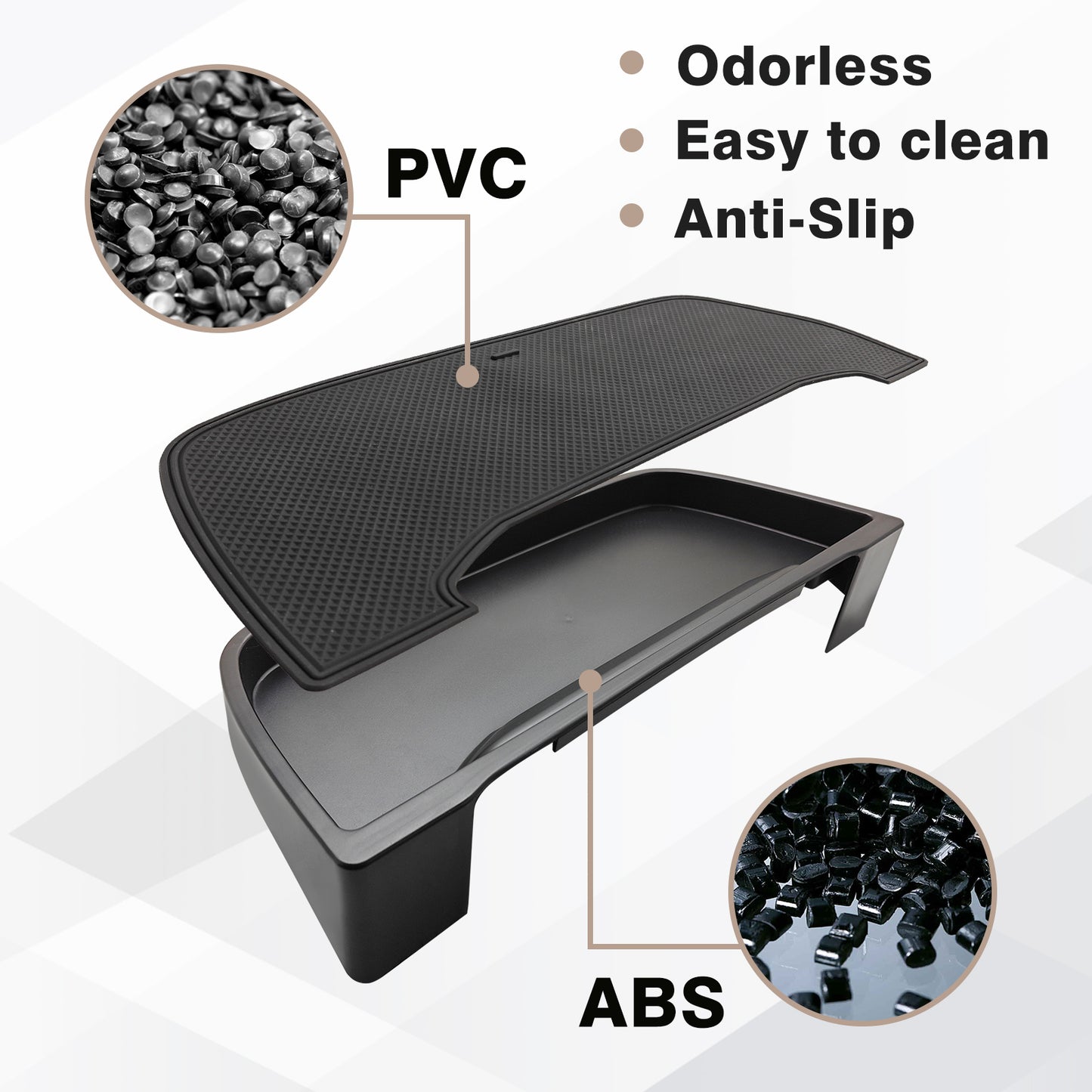 for 2024 2023 Pilot Dash Storage Tray Insert Behind Screen Box Center Console Organizer Interior Accessories