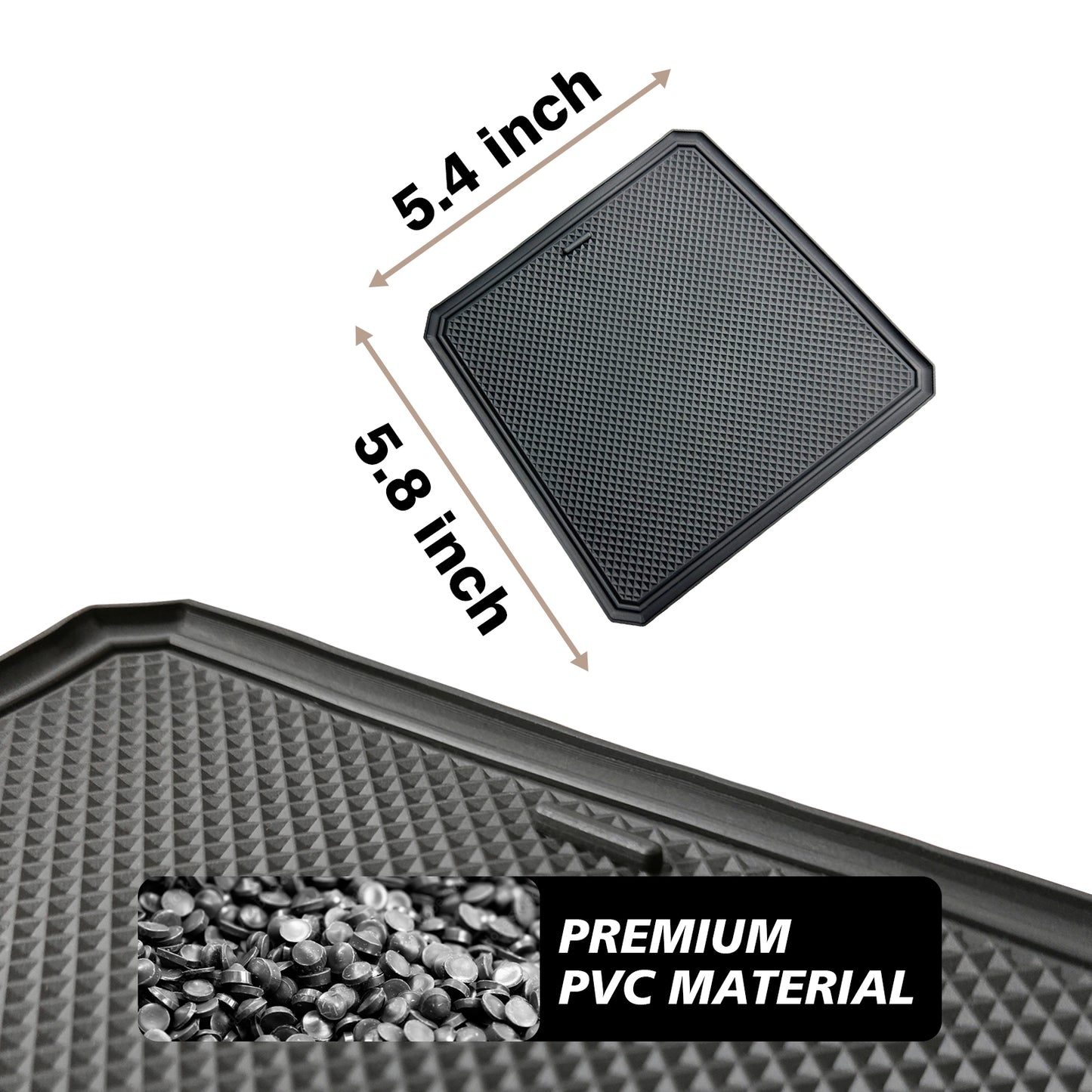 Center Console OEM Tray Insert Divider and Console Bottom Mat Set for 2023-2025 Colorado and Canyon