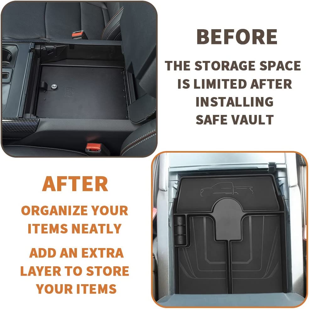 Safe Vault Insert Storage Tray for 2021-2023 F-150 F-150 lightning