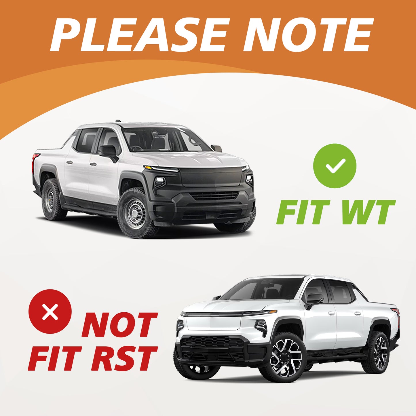 Truck Bed Mat & Floor Mats Front Rear Full Set Compatible with 2024 2025 Chevrolet Silverado EV WT Version Accessories All Weather TPE Liners Custom Fit (Floor Mats+Bed Mat)