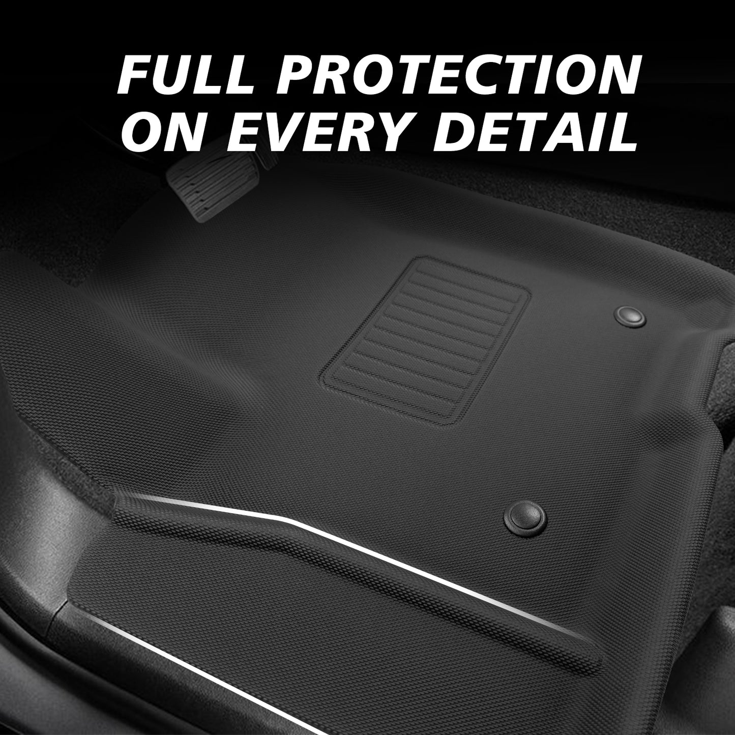 Floor Mats & Trunk Bed Mat & Rear Seat Back Cover for 2021-2025 Chevy Tahoe/GMC Yukon (Fit w/ 2nd Row Bucket Seats ONLY)