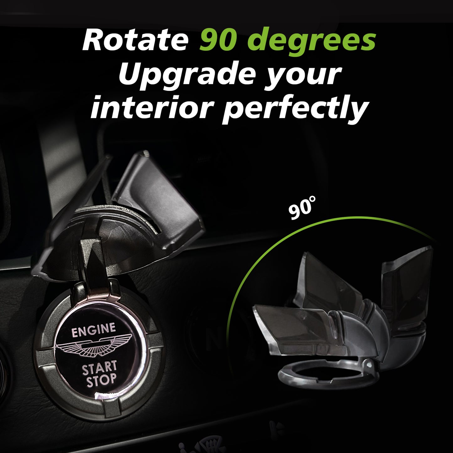 Mando Style Universal car Engine Start Stop Button Cover