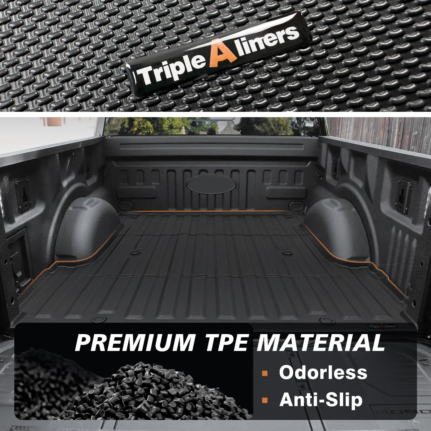 Truck Bed Mat for Ford F150 2015-2025 and Lightning 2022-2025 (5.5FT / 6.5FT) Not suitable for trucks with a storage box on the side of the bed.