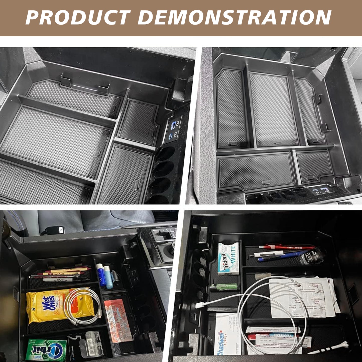 Center Console Organizer for 2022 2023 2024 2025 Toyota Tundra