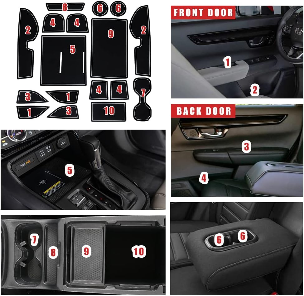 Center Console Liner Mats for 2023 CR-V