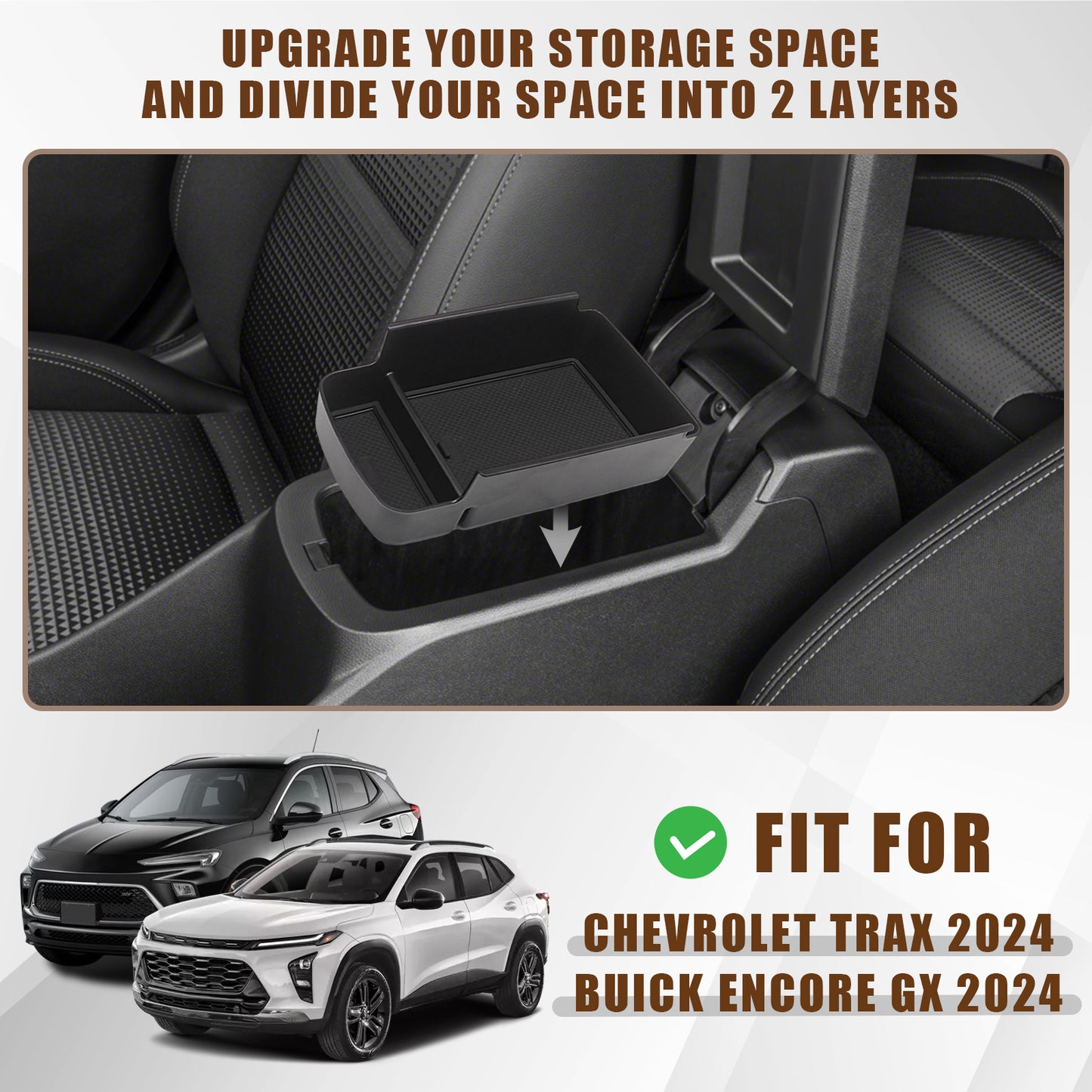 Center Console Storage Tray for Trax & Envista 2024
