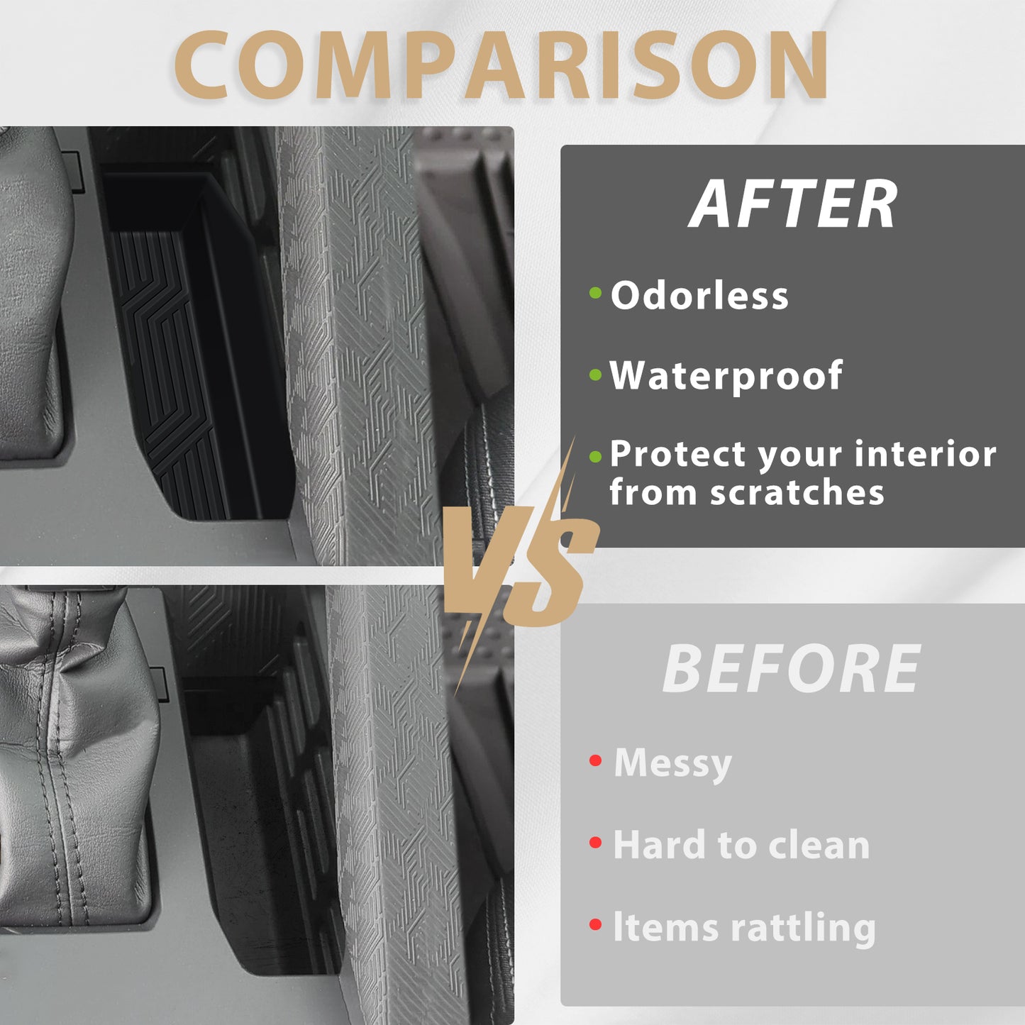 Center Console Organizer Inserts for 2024 Toyota Tacoma