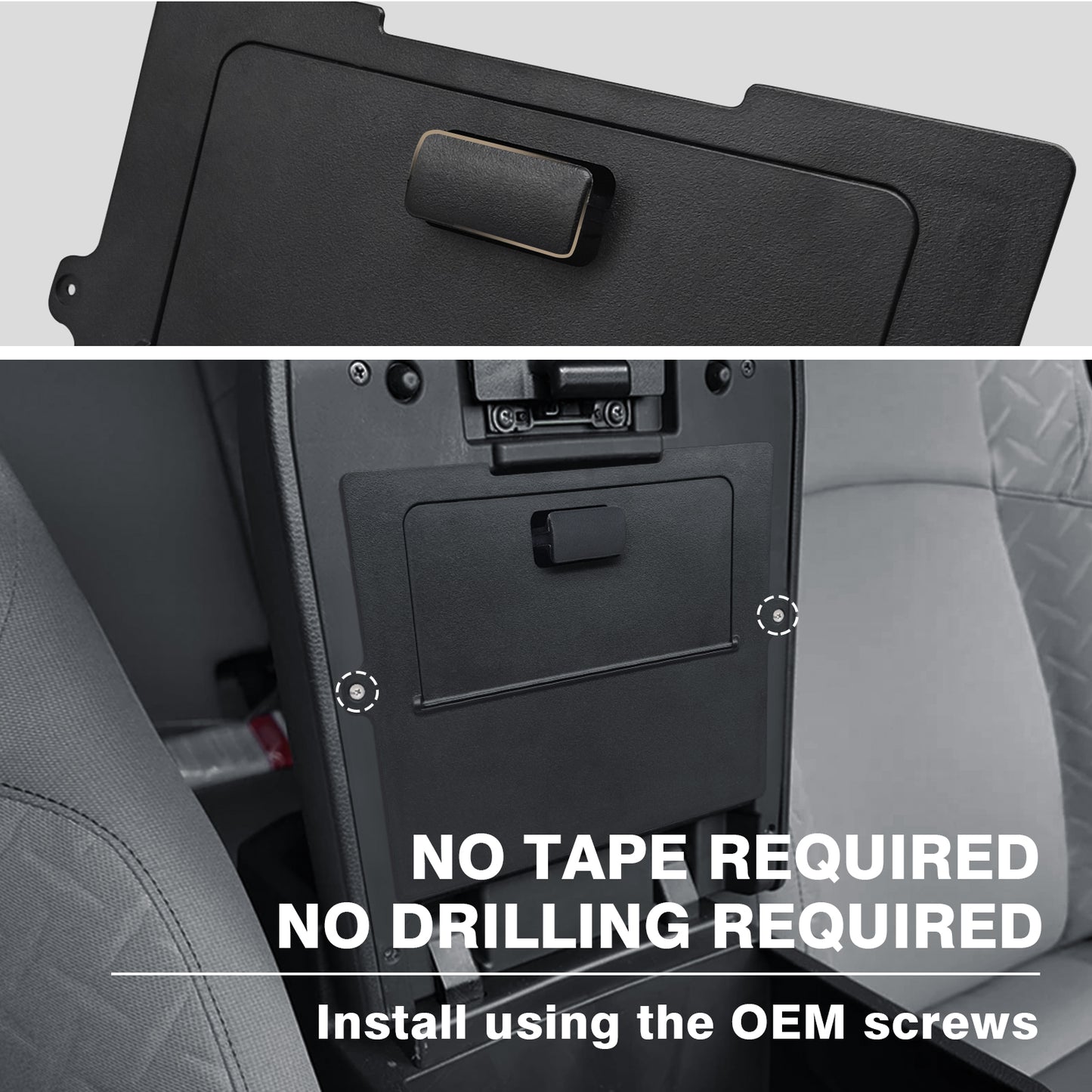 Center Console Hidden Organizer Compatible with 2024 Toyota Tacoma