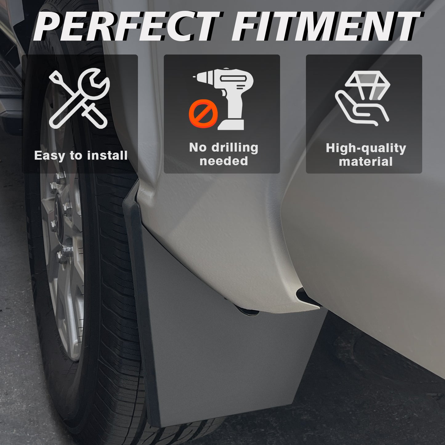 Mud Flaps for 2024 Toyota Tacoma 4PCS
