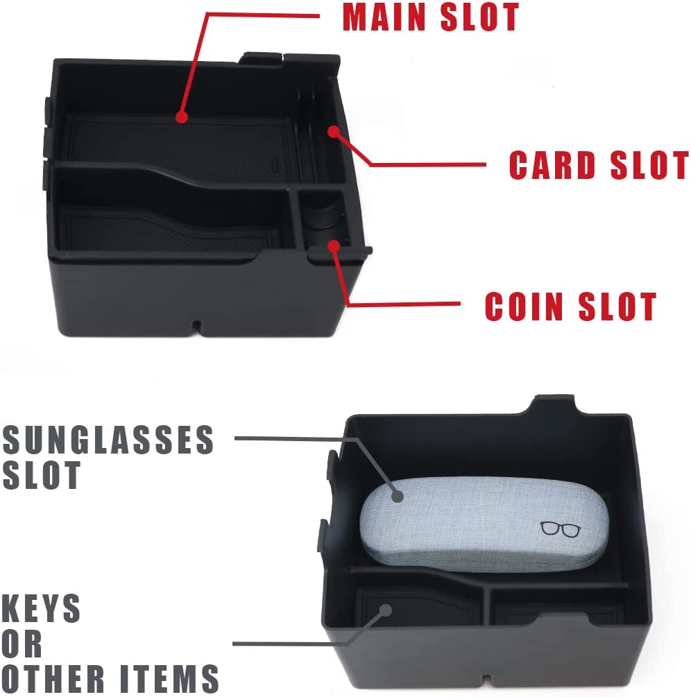 Center Console Storage Tray with PVC Insert Mats for 2022-2023 Maverick