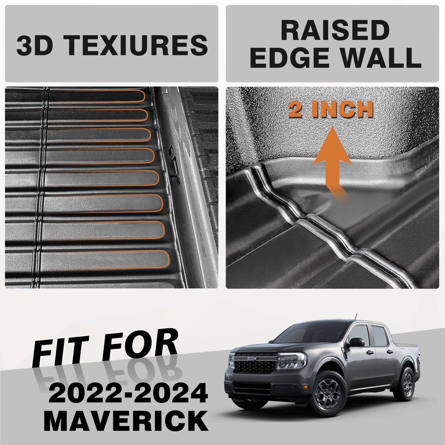 Trunk Bed Mat for Maverick 2022-2025 Hybrid & Gas