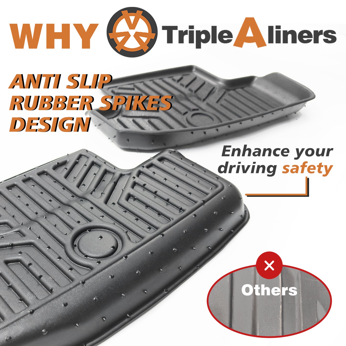 Floor Mats for 2024 Ford Mustang 1st and 2nd Row