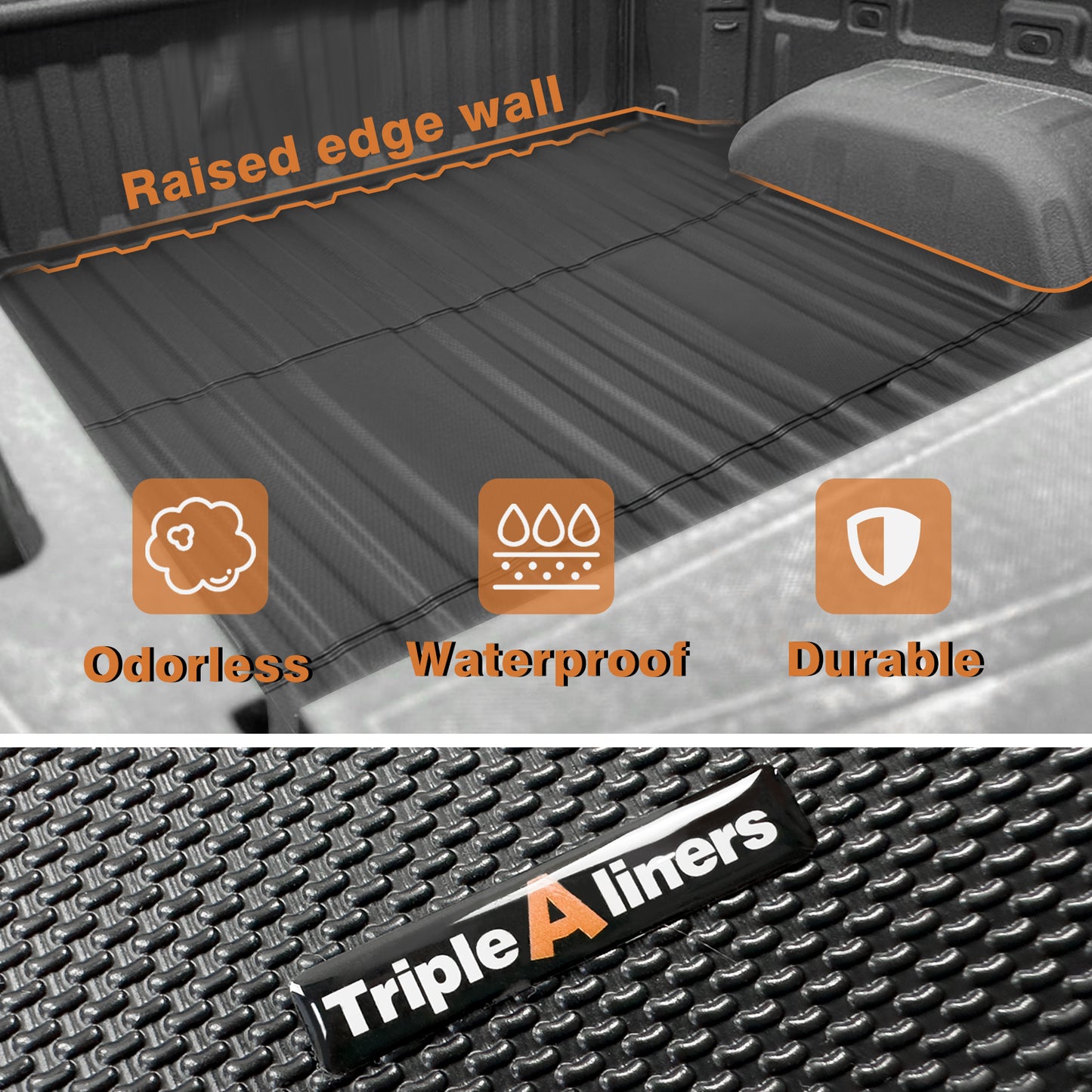 Truck Bed Mat for 2020-2025 Chevy Silverado/GMC Sierra 2500 3500HD 6.8FT Bed