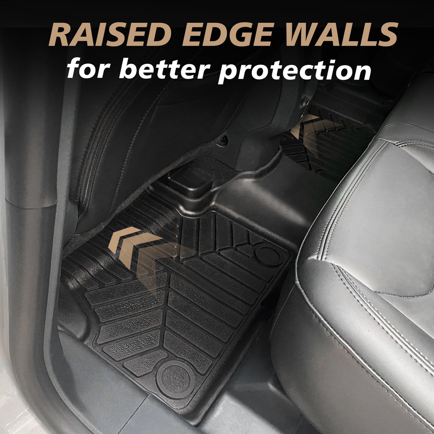 Floor Mats for Ford Maverick Hybrid 2022-2025 1st and 2nd Row Set (Not Fit Gasoline)
