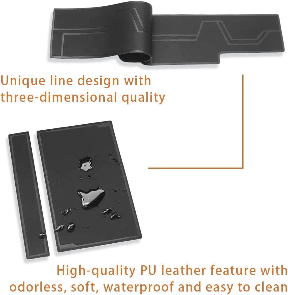 Center Console Storage Tray with Leather insert Mat for 2021-2023 GMC Yukon/Tahoe CHevy Suburban