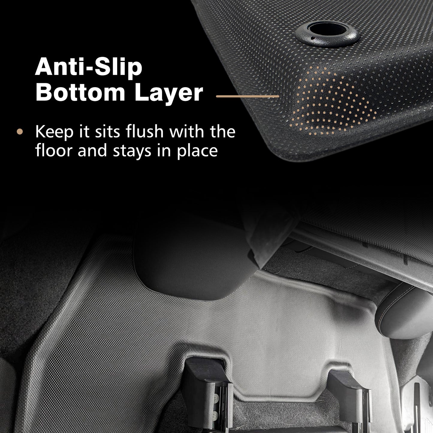 Floor Mats for Pilot 2023-2025 Floor Mats Full Set 1st 2nd & 3rd Row