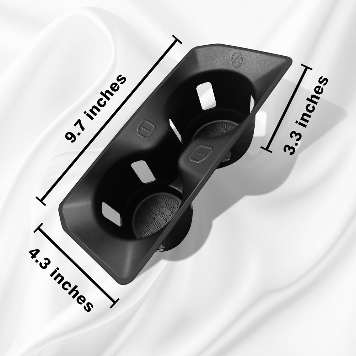 Center Console Cup Holder Inserts Compatible with 2021-2024 2025 Ford F150 F-150 Accessories Middle Console Drink Holder TPE Organizer Non-Slip Drink Stopper(Bucket Seat Only)