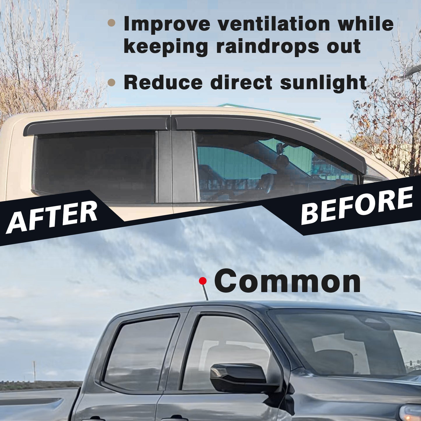 Rain Guards for 2023-2024 Colorado and Canyon 4PCS