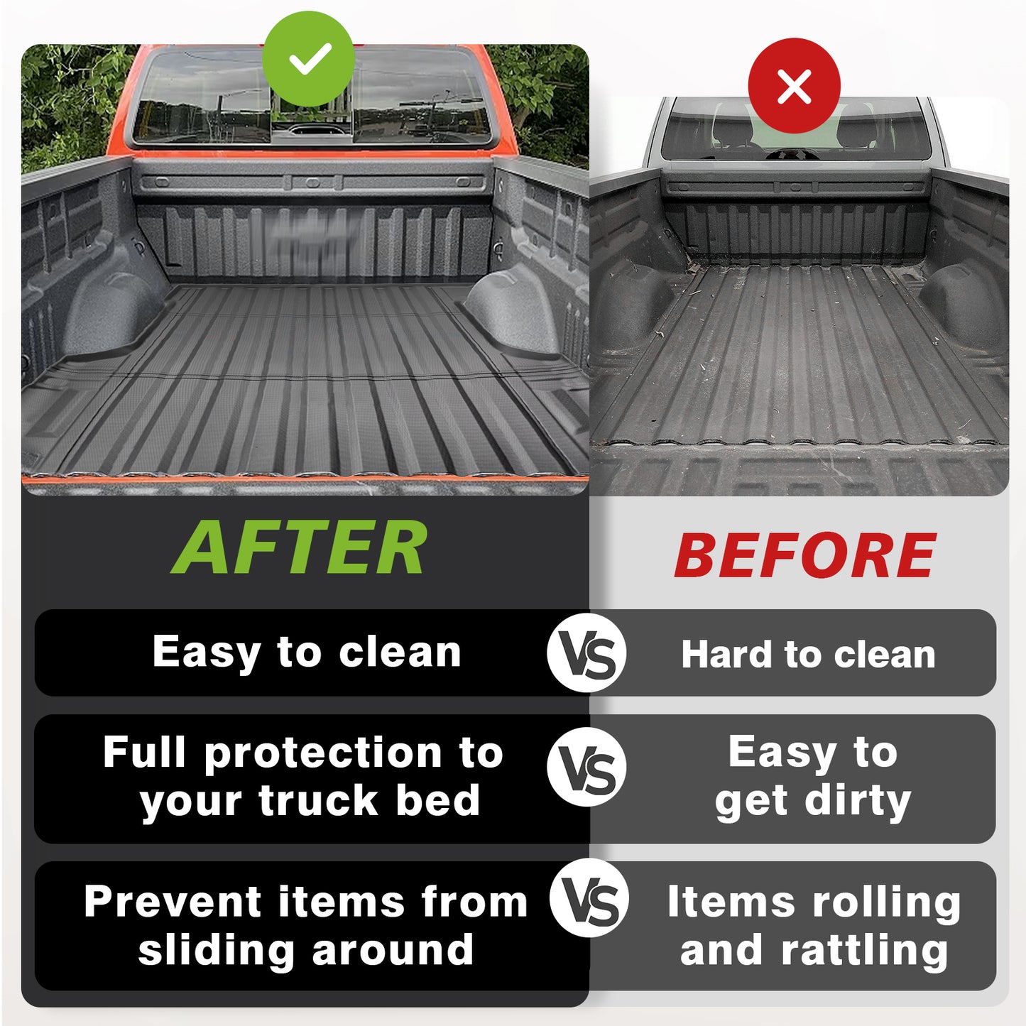 Truck Bed Mat for Chevy Colorado/GMC Canyon 2015-2022 Short 5 Feet (60'')
