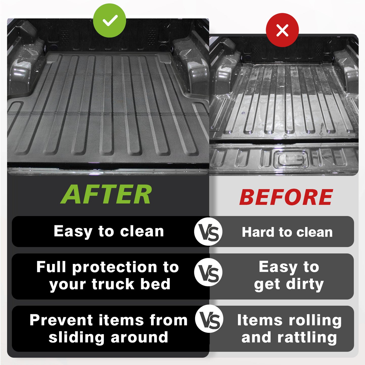 Truck Bed Mat for Jeep Gladiator 2020-2025 5FT