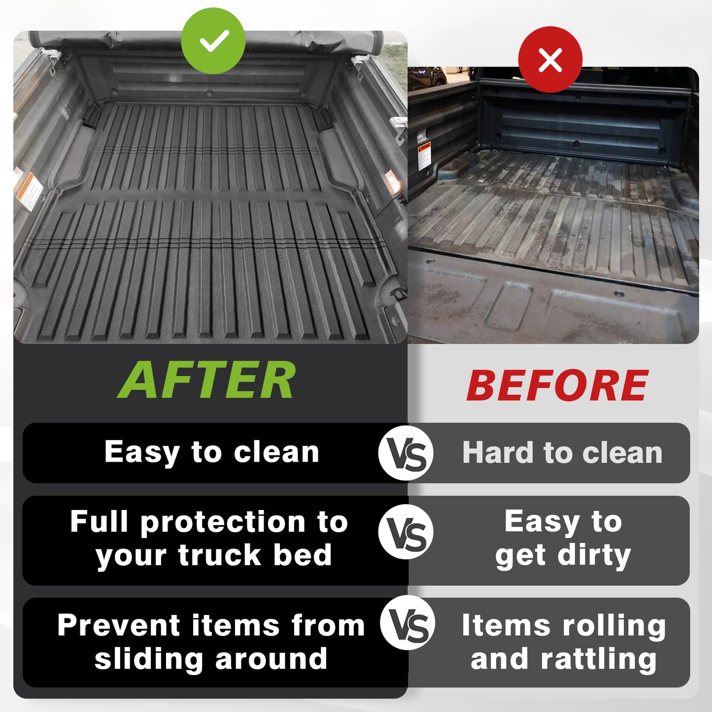 Truck Bed Mat for Honda Ridgeline 2017-2025 5.3FT (64inch)