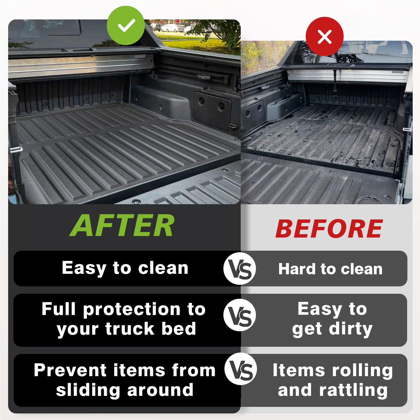 Truck Bed Mat for Hyundai Santa Cruz 2022-2024 4FT (52.1")