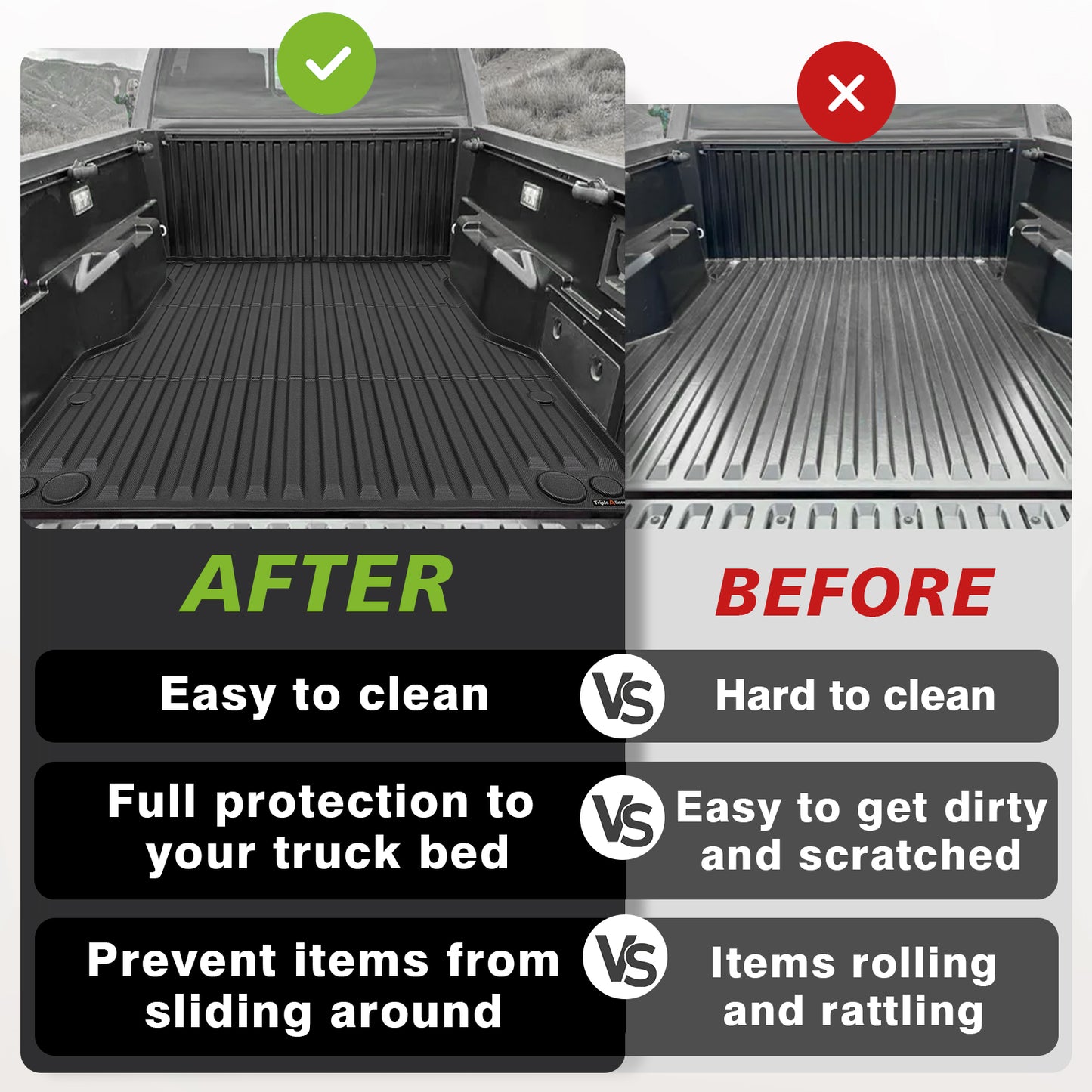 Truck Bed Mat for 2024-2025 Toyota Tacoma (5FT / 6FT)