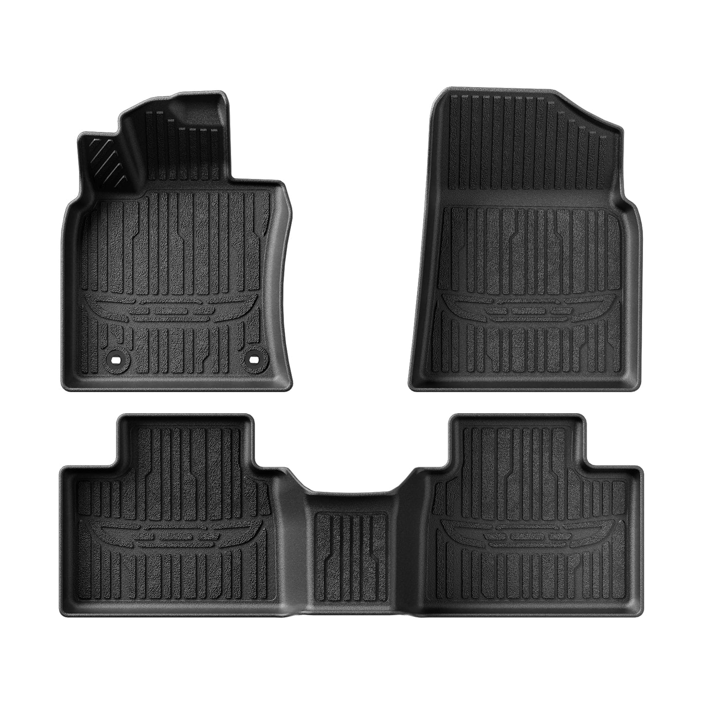 TripleAliners Floor Mats All Weather Compatible with 2025 Toyota Camry Accessories 1st & 2nd Row Full Set Floor Liners TPE Custom Fit Protection Car Mats