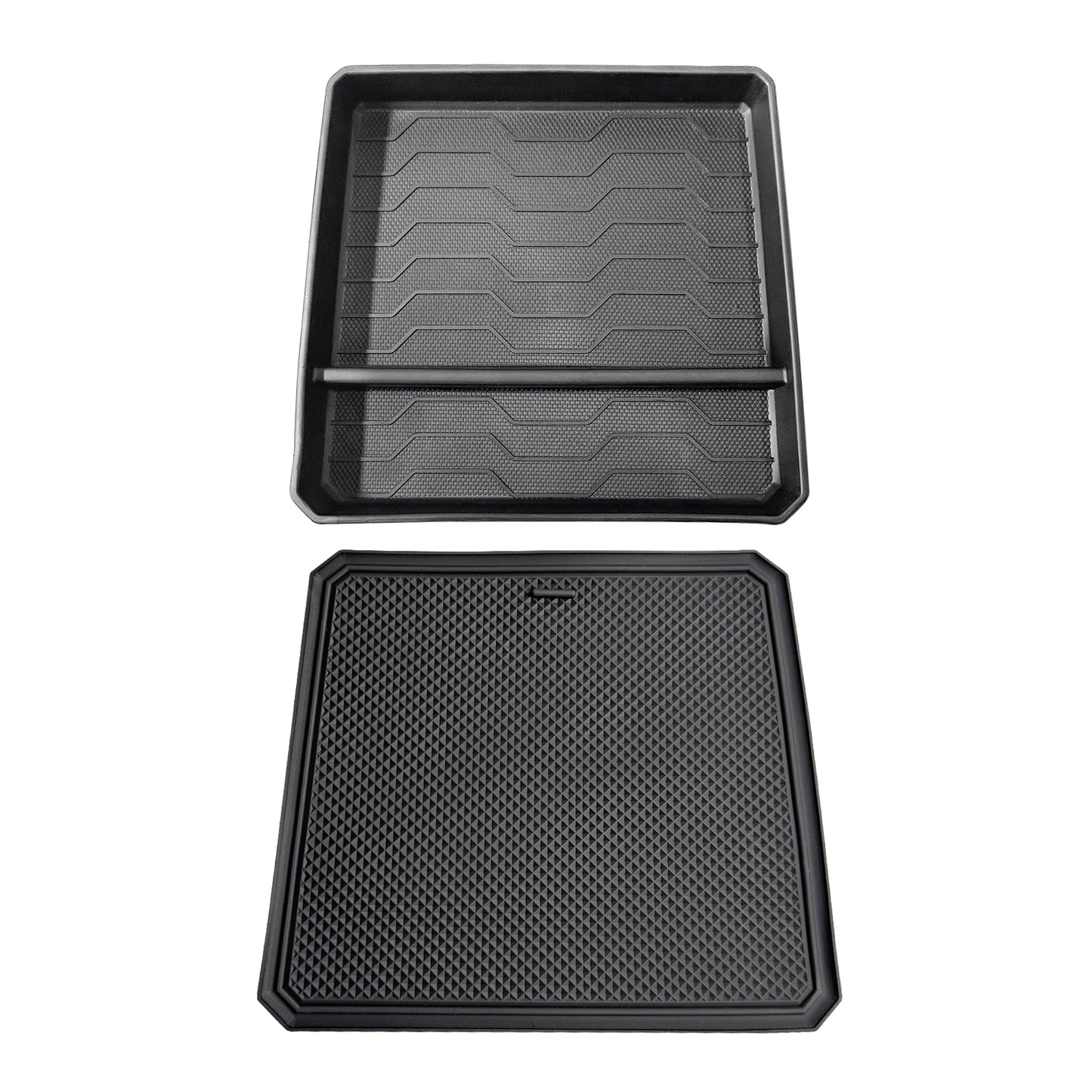 Center Console OEM Tray Insert Divider and Console Bottom Mat Set for 2023-2025 Colorado and Canyon