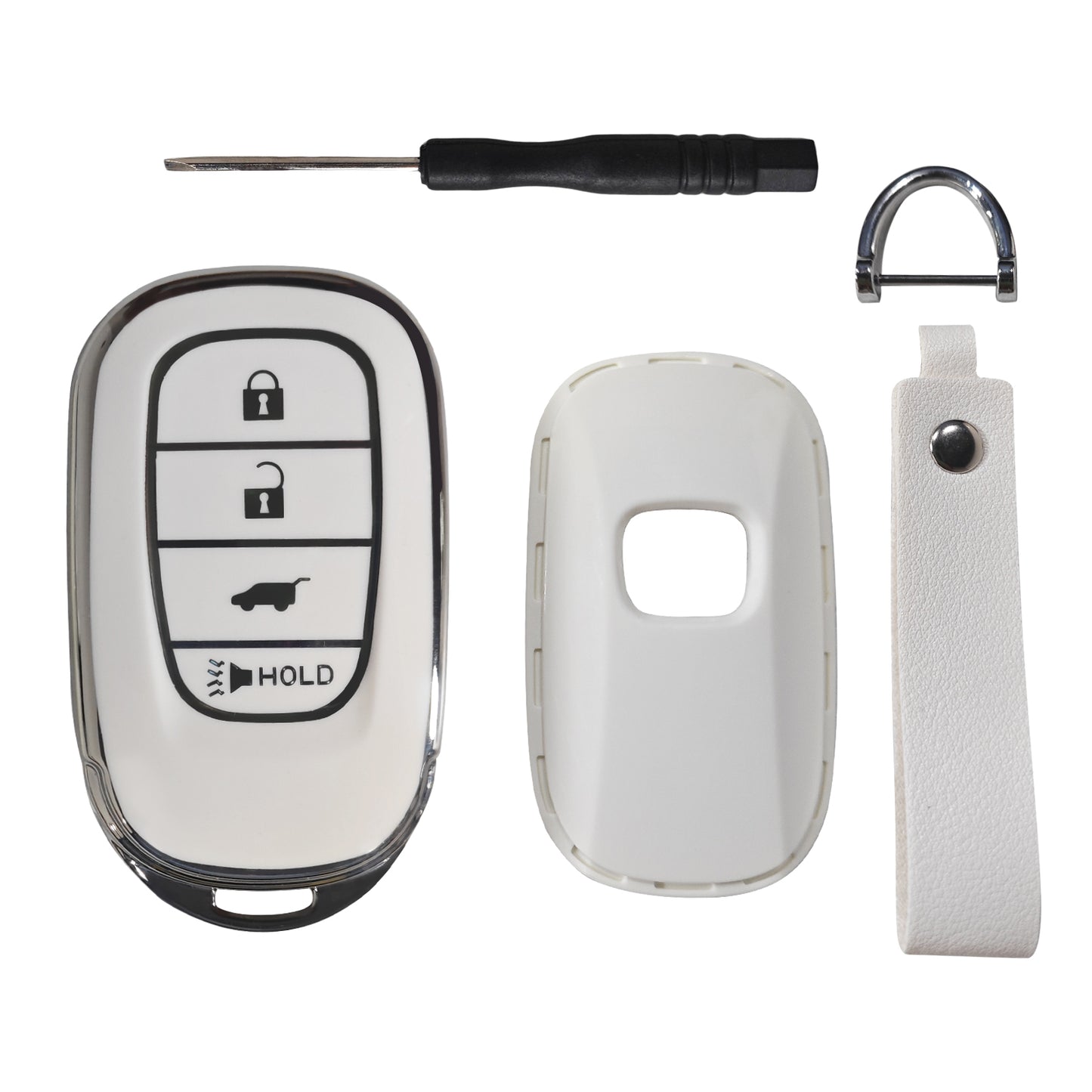 4-Button Key Fob Cover for CRV Civic HR-V