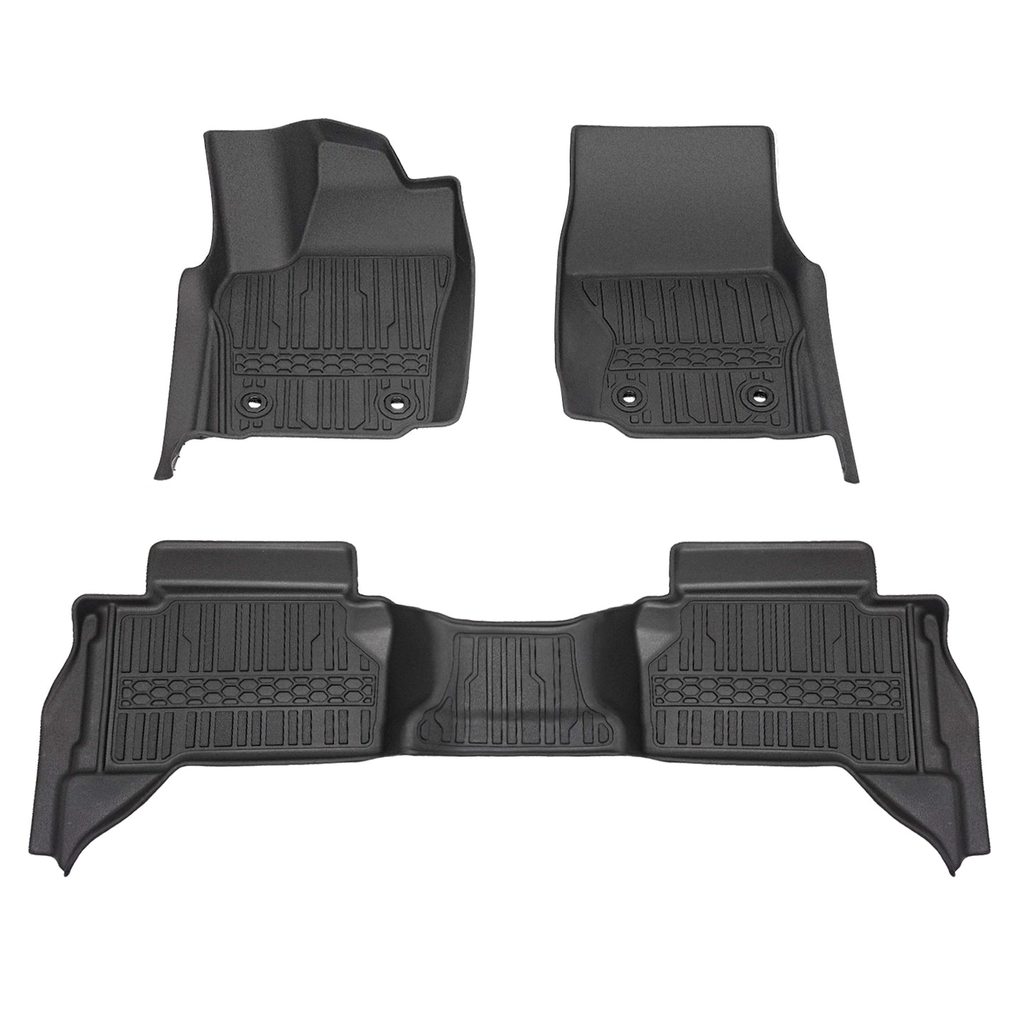 TripleAliners Floor Mats for 2024+ Toyota Tacoma Front and Rear 2-Row Set (For Automatic Transmission Only, Excludes Hybrid)