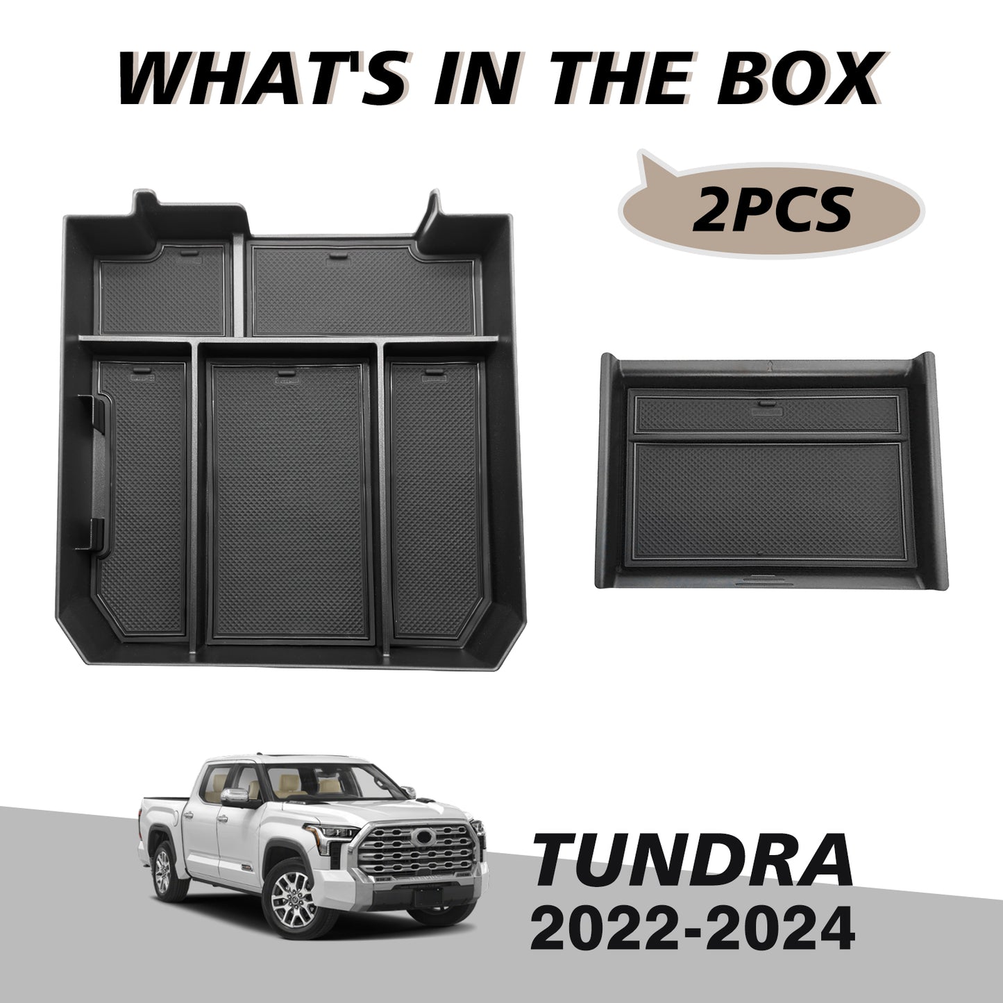 Center Console Organizer for 2022 2023 2024 2025 Toyota Tundra