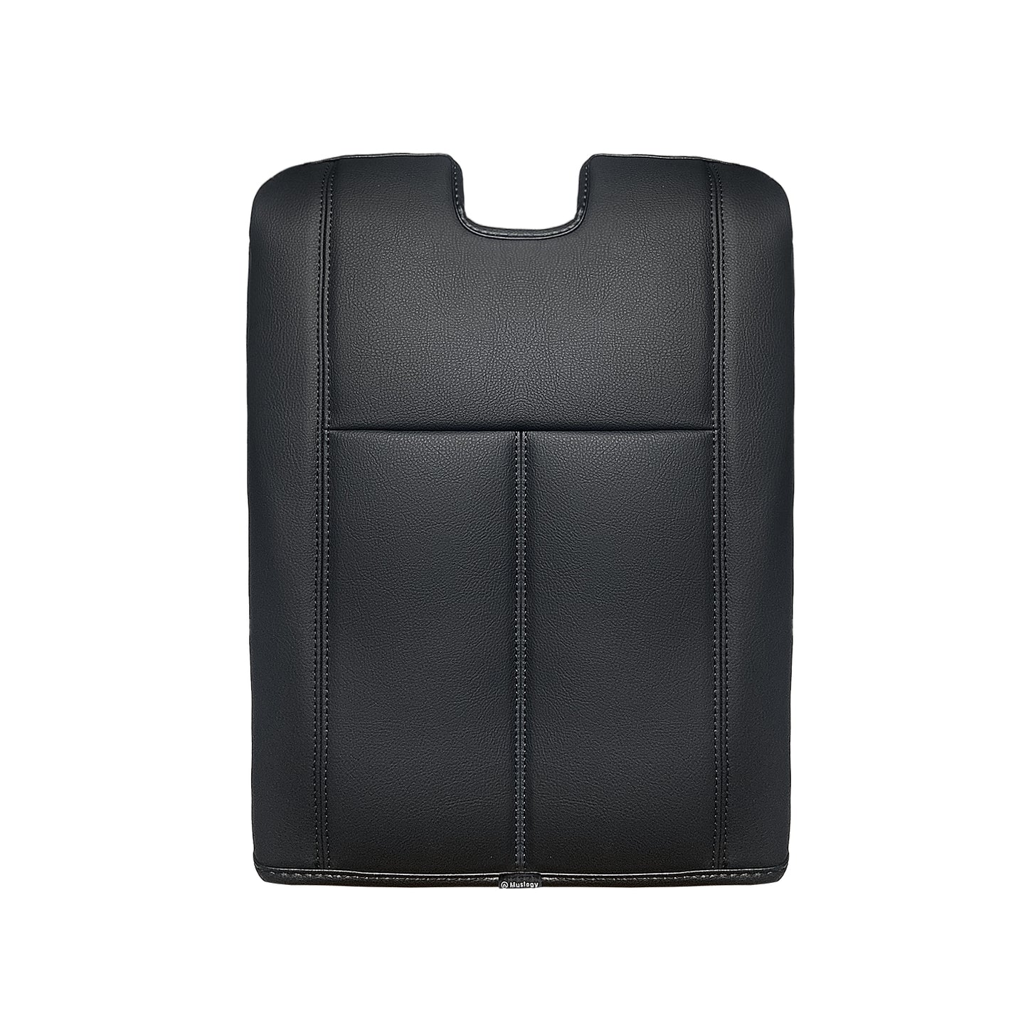Center Console Armrest Cover Compatible with Chevy Silverado/Tahoe & GMC Sierra/Yukon 2007-2013 Comfort Armrest Pad Arm Rest Cushion Vegan Leather Protector Regular Thick(Jump Seat ONLY)