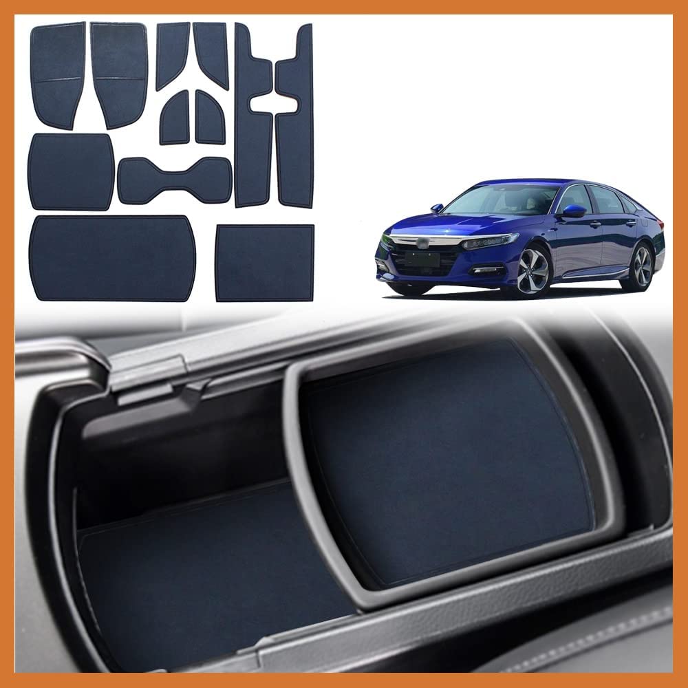 Leather Cup Holder Inserts Mats for 2018-2023 Honda Accord